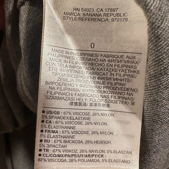 Banana Republic Gray Sleeveless Fitted & Flare Drop Waist Mini Dress Size 0 - Picture 14 of 15